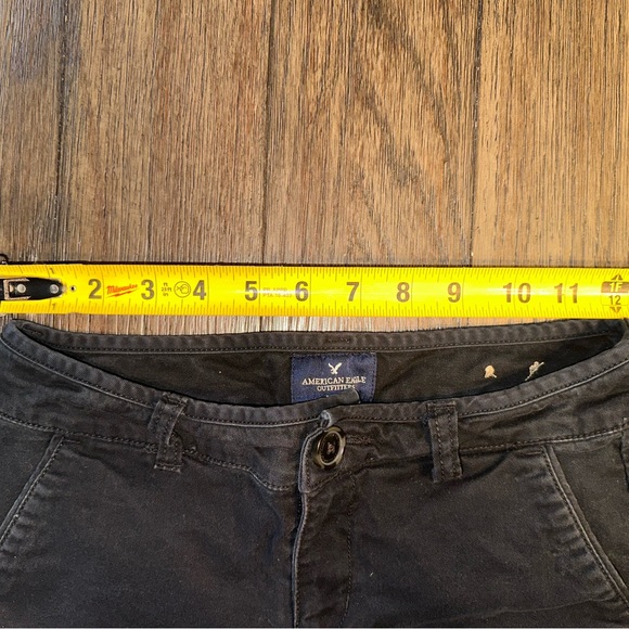 American Eagle Junior Women’s Washed Out Black Shorts Size 00 - Picture 9 of 10